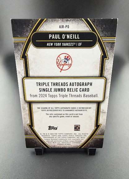2024 Topps Triple Threads Paul O'Neill #AJR-PO Green /90 Memorabilia