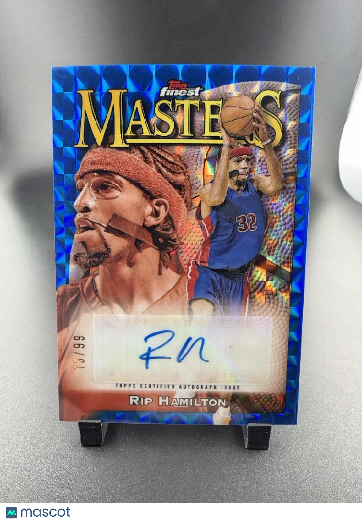 2024 Topps Finest Masters Autographs Richard Hamilton Rip Hamilton #MA-RH /99