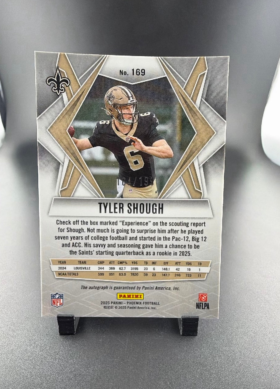 2025 Panini Phoenix Tyler Shough #169 /199 RC