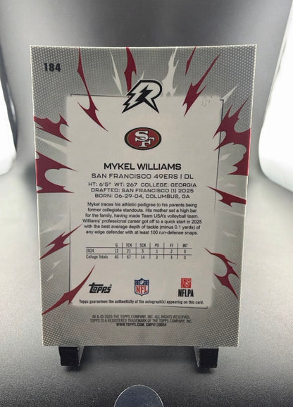 2026 Topps Rip Football Mykel Williams #184 /250 RC
