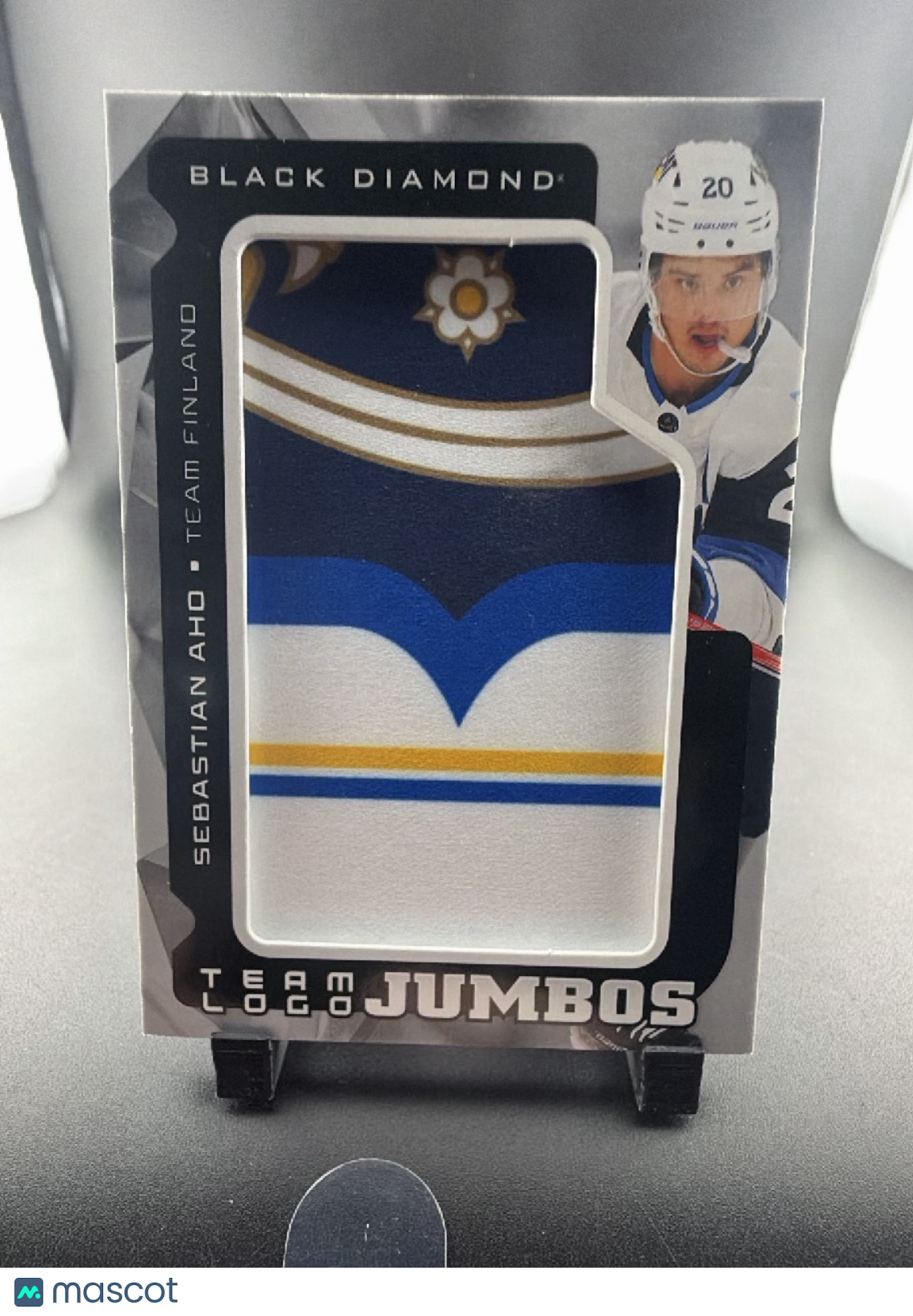 2025 Upper Deck Black Diamond Sebastian Aho #TL-SA Manufactured Hockey Patch