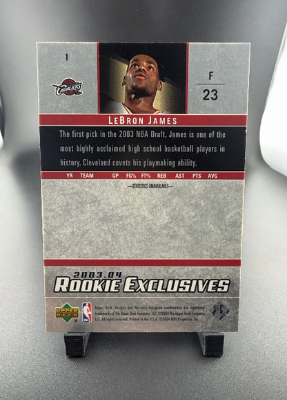 2004 Upper Deck Rookie Exclusives LeBron James #1