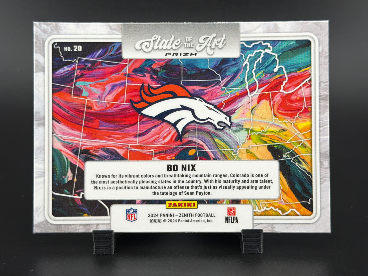 2024 Panini Zenith Bo Nix #20 Orange RC
