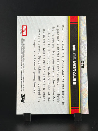 2024 Topps Chrome Marvel Miles Morales #078
