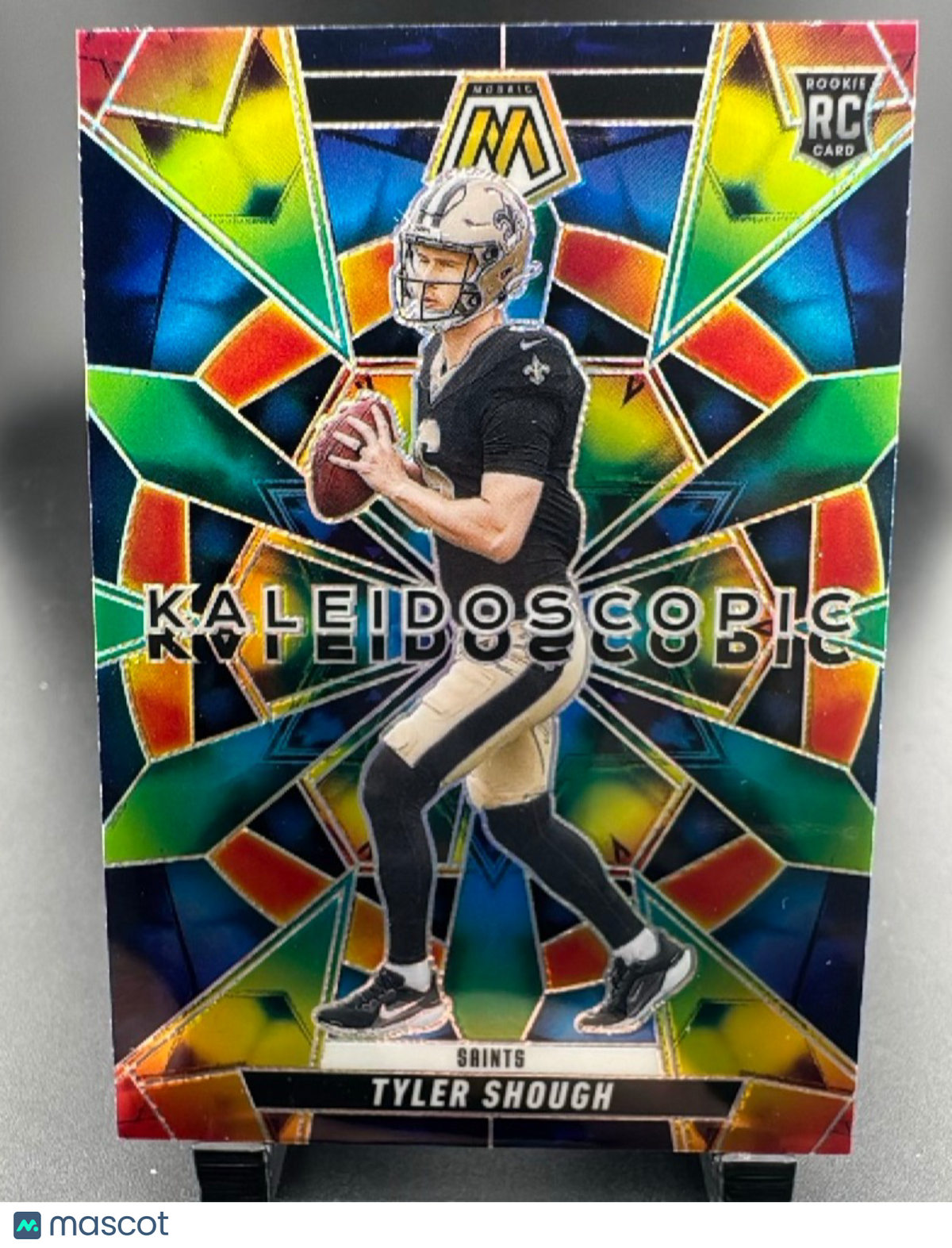 2025 Panini Mosaic Tyler Shough #8 RC Kaleidoscopic Case Hit Saints