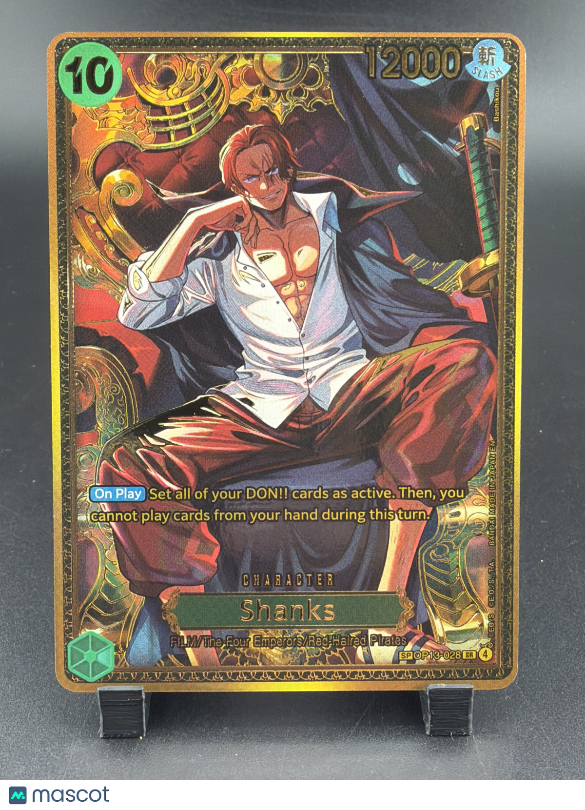 Two Legends Shanks Secret Rare Manga Rare Alternate Art