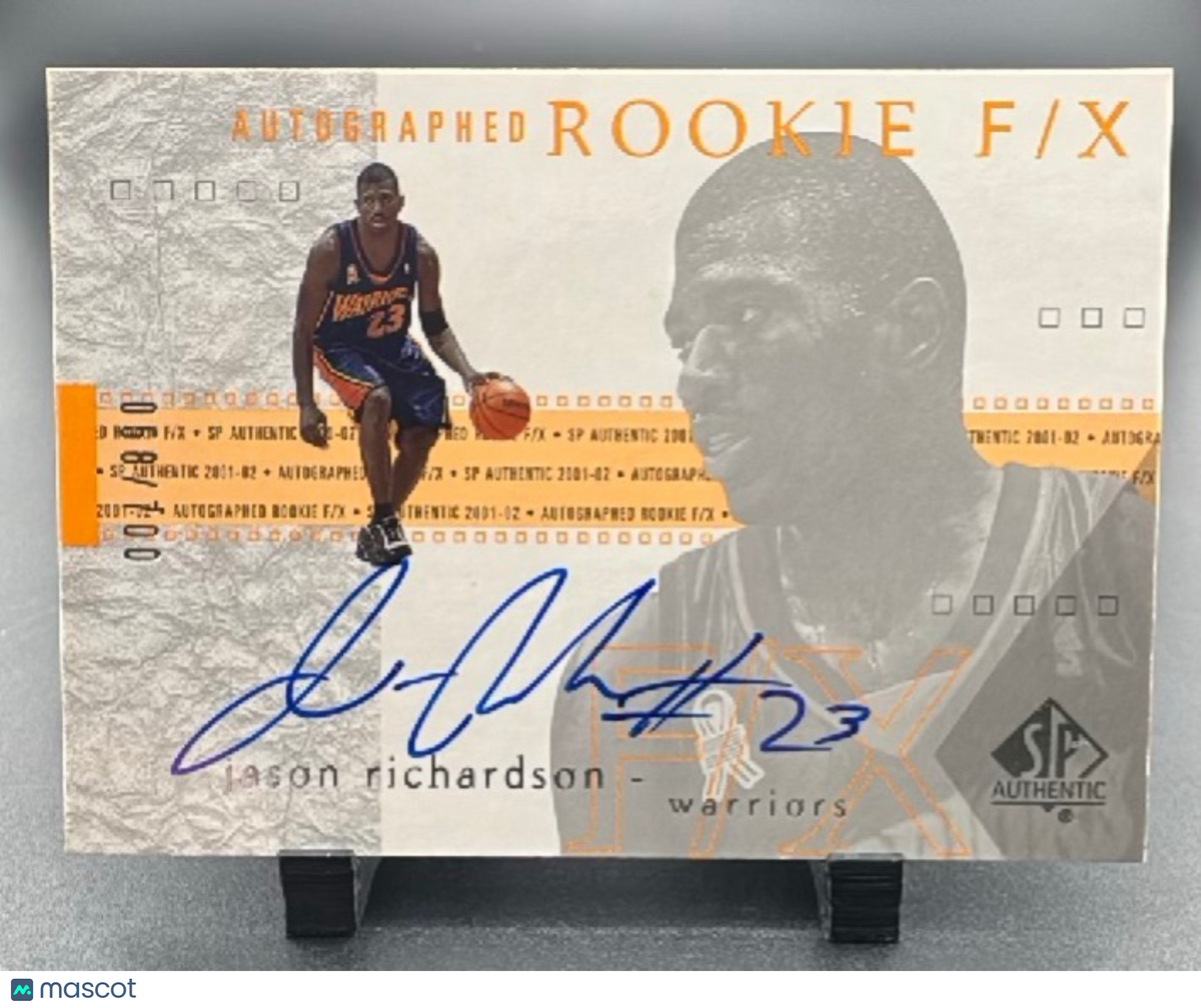 2002 SP Authentic Jason Richardson #137 Autographed Rookie F/X