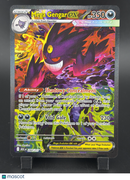 2026 Mega Evolution Ascended Heroes Mega Gengar EX Holo Secret Rare SAR #284/217