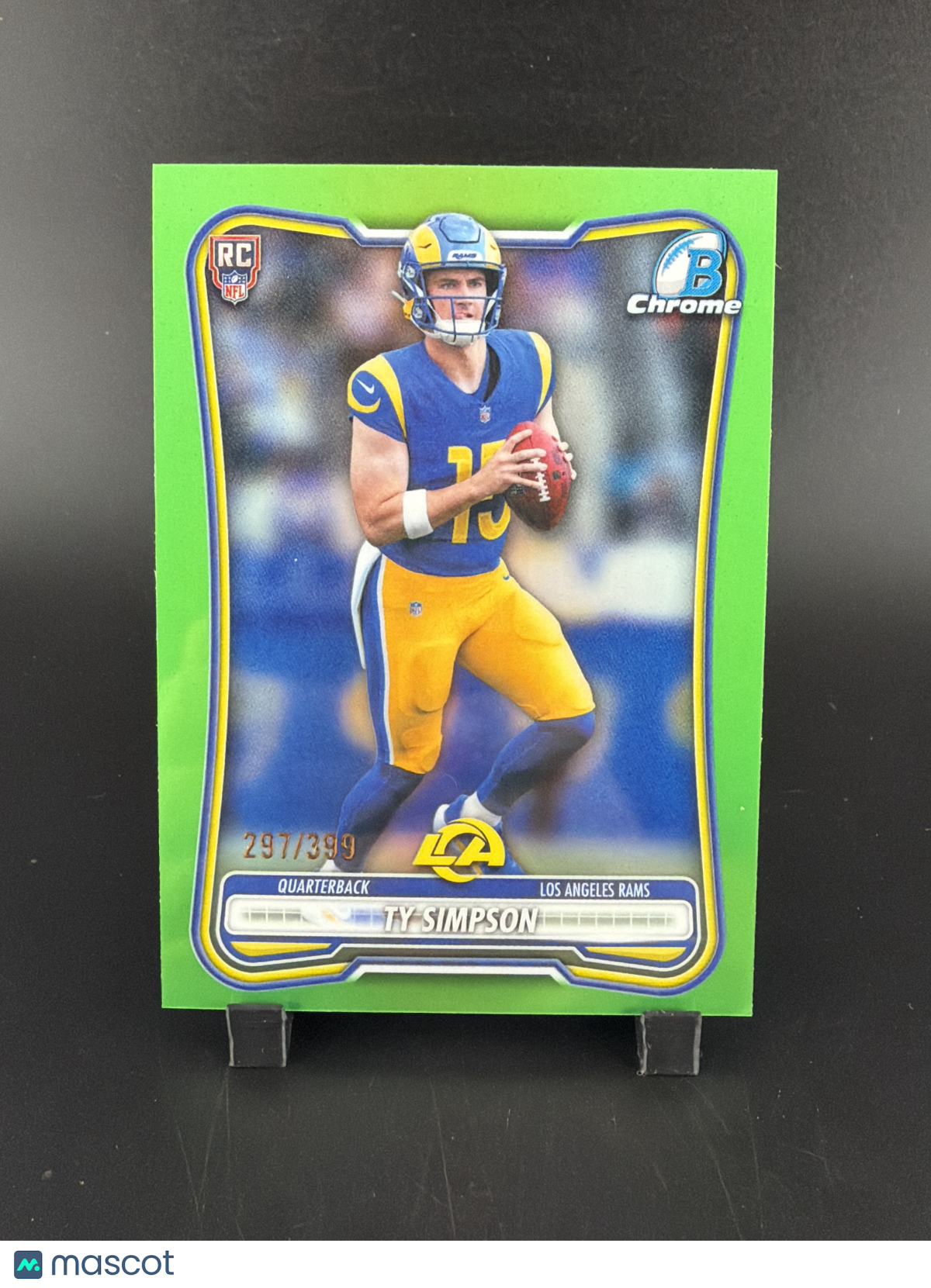 2026 Topps Bowman Chrome Ty Simpson #BCV-102 Green /399 RC