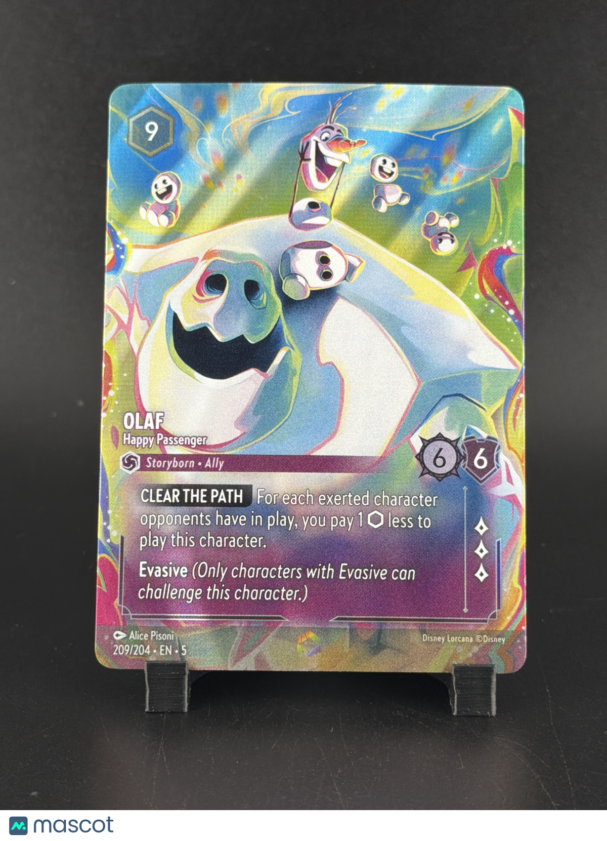 2024 Disney Lorcana Shimmering Skies Olaf Foil Full Art Enchanted