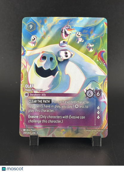 2024 Disney Lorcana Shimmering Skies Olaf Foil Full Art Enchanted