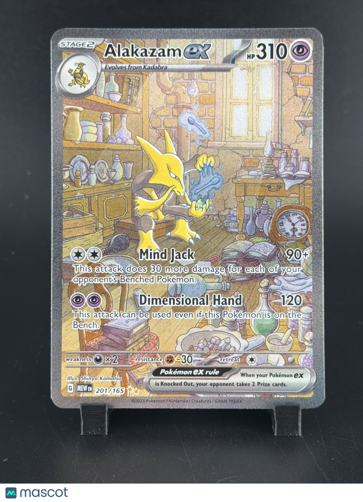 2023 Scarlet & Violet 151 Alakazam EX Holo Secret Rare SAR #201/165