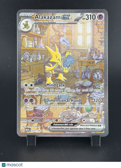2023 Scarlet & Violet 151 Alakazam EX Holo Secret Rare SAR #201/165
