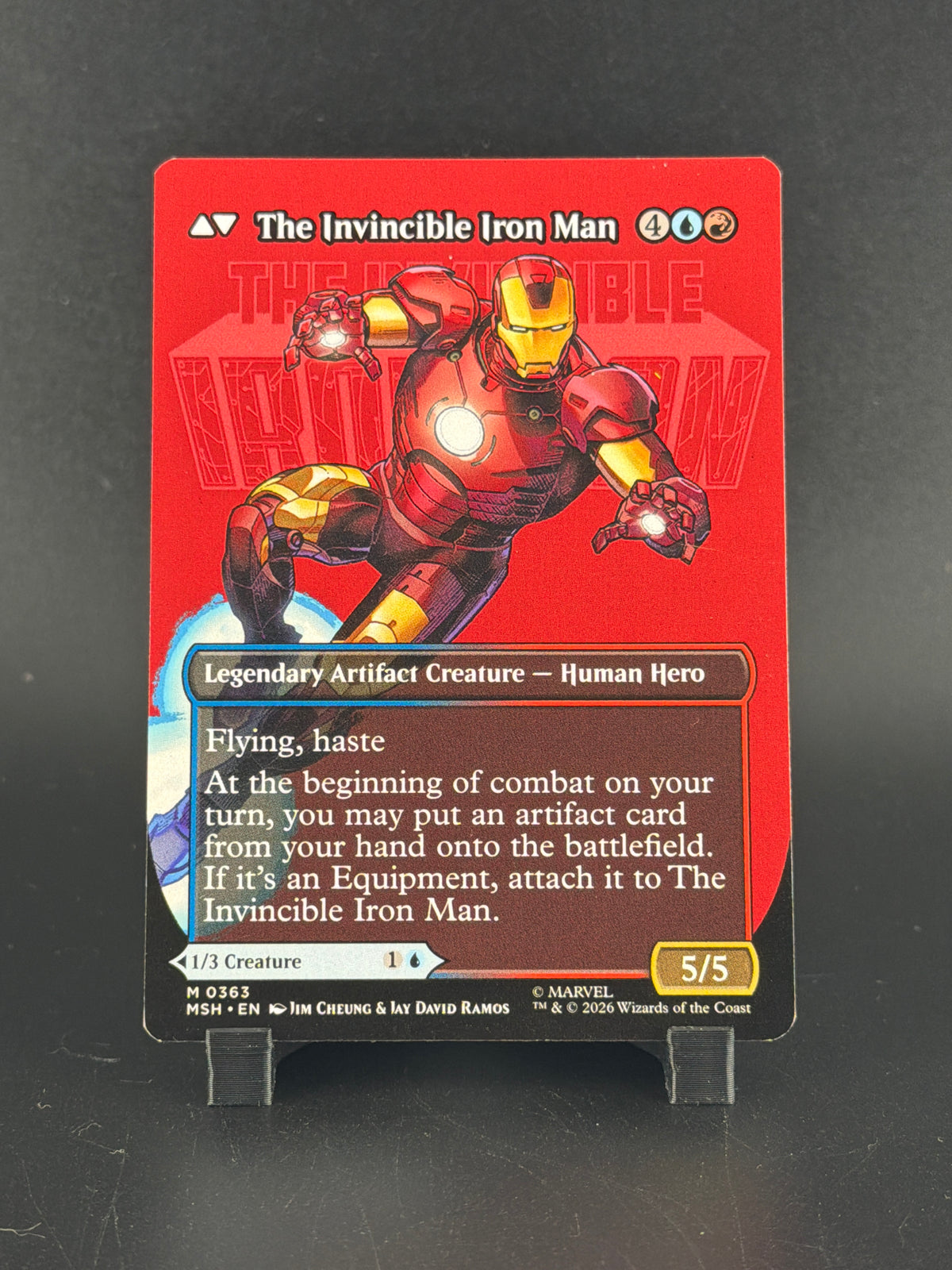 Magic Marvel Tony Stark Iron Man Showcase Double-Faced Card
