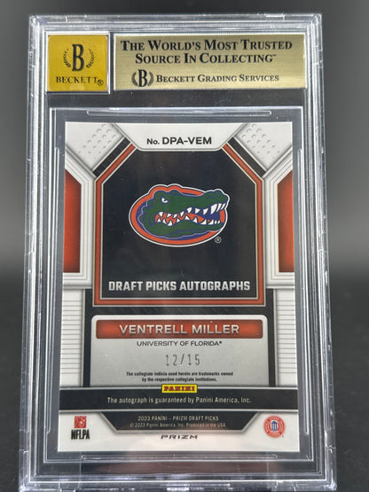 2023 Panini Prizm Draft Picks Ventrell Miller Pink Pulsar /15