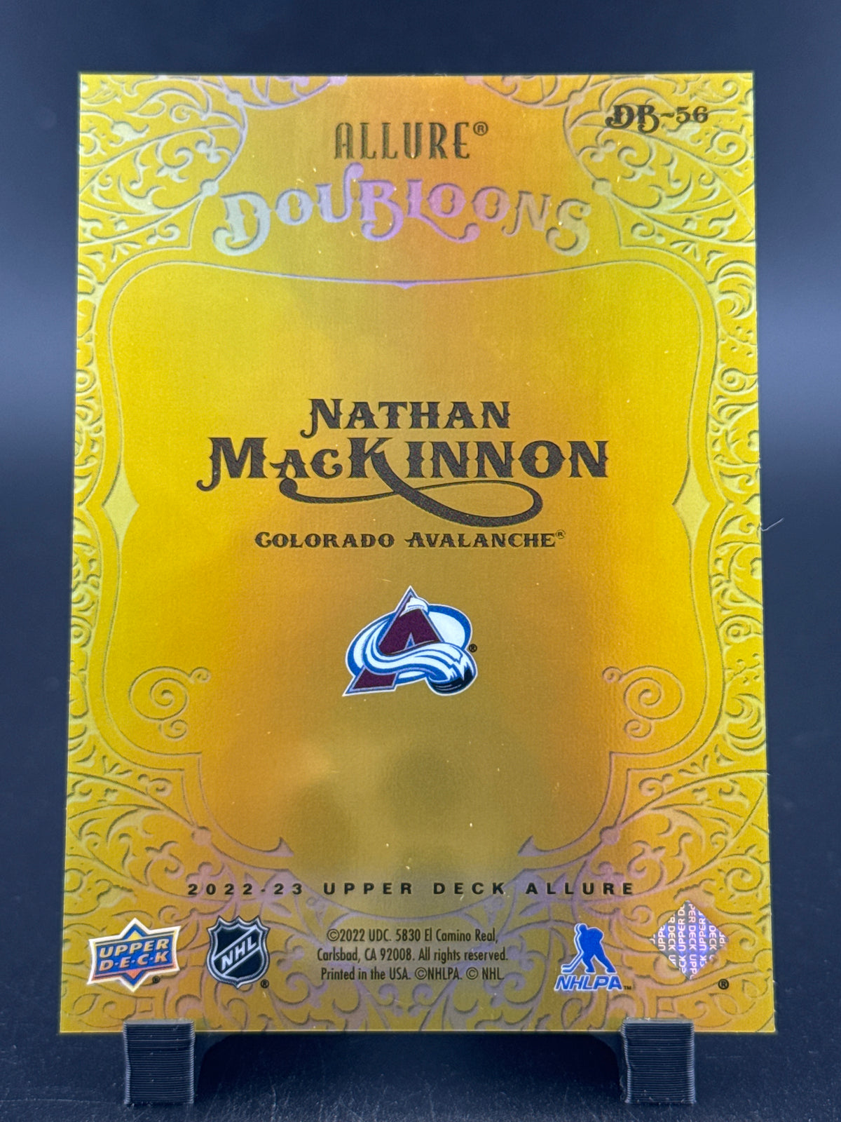 2022 Upper Deck Allure Doubloons Nathan MacKinnon #DB-56