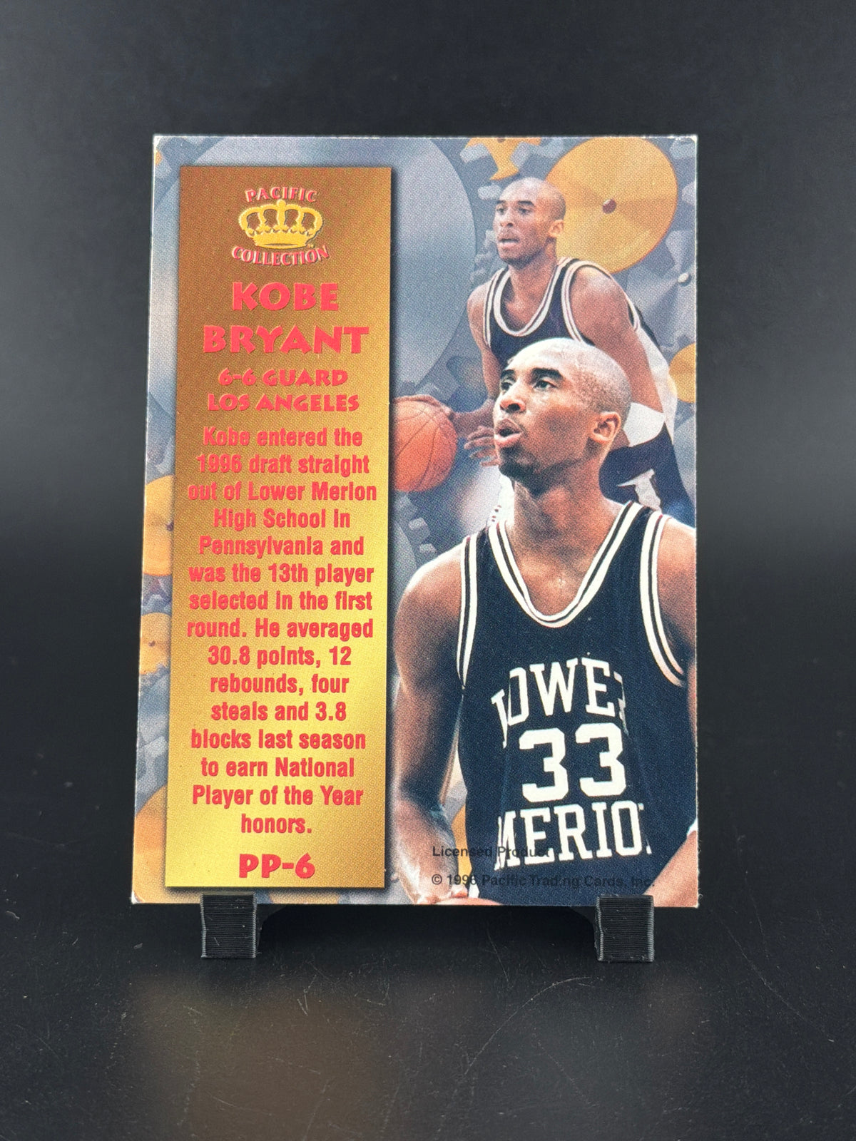 1996 Pacific Collection Power Picks Kobe Bryant #PP-6