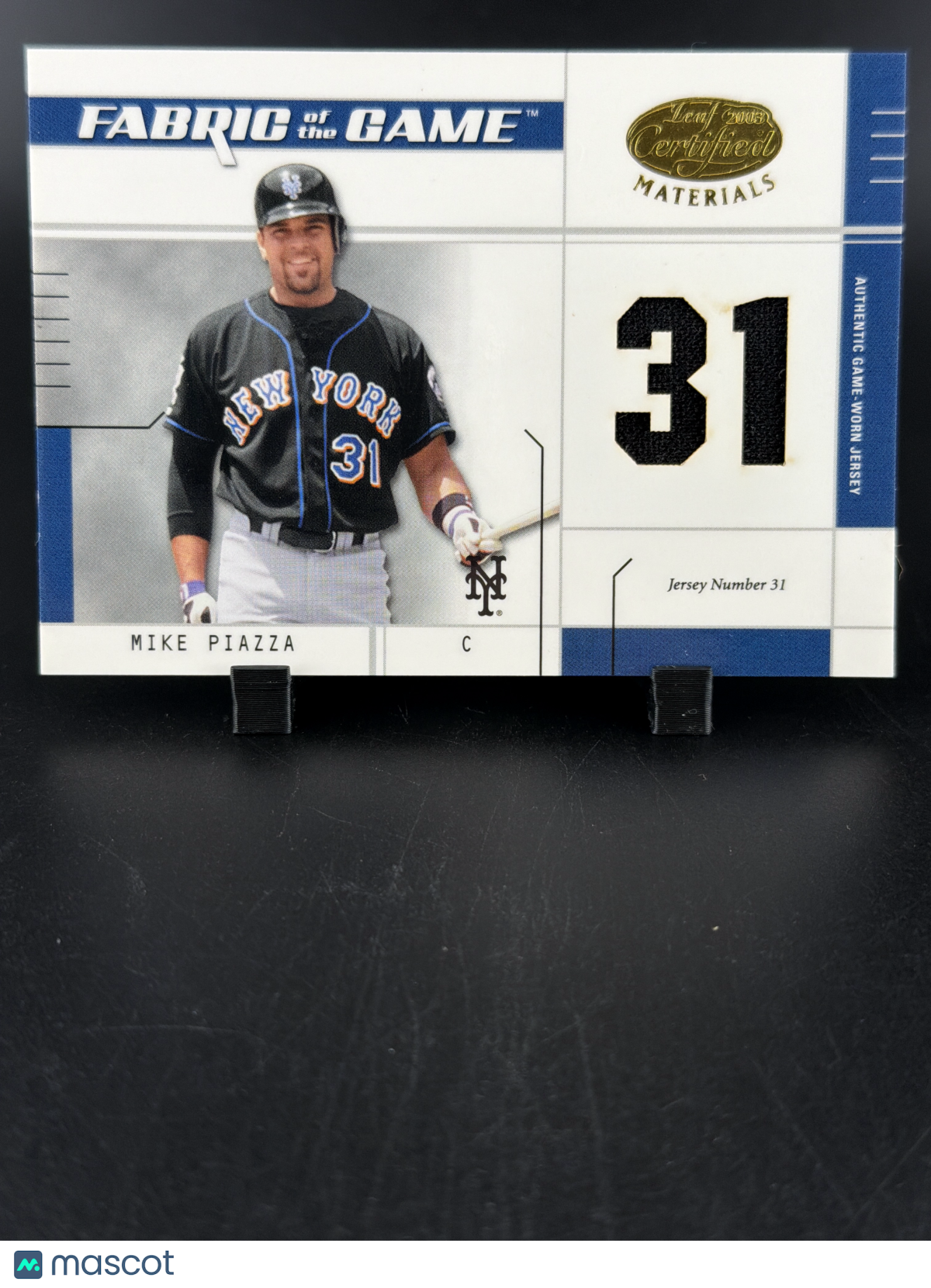 2005 Leaf Certified Materials Mike Piazza #FG-109 Fabric of the Game Jersey