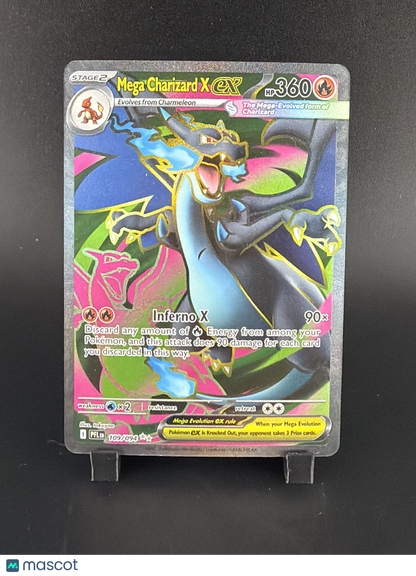 2025 Mega Evolution Phantasmal Flames Mega Charizard X EX Holo Secret Rare SAR