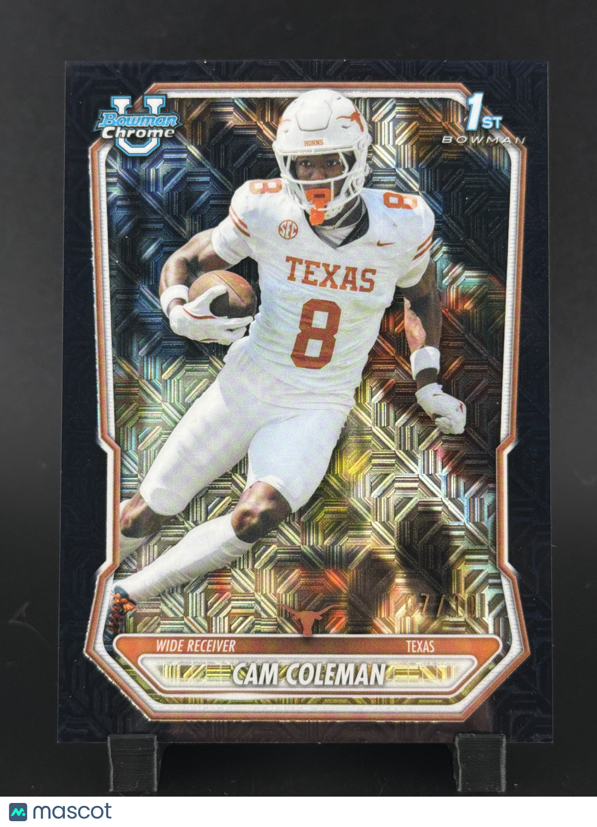 2026 Bowman Chrome University Football Cam Coleman #BCP-14 Mojo Refractor /10