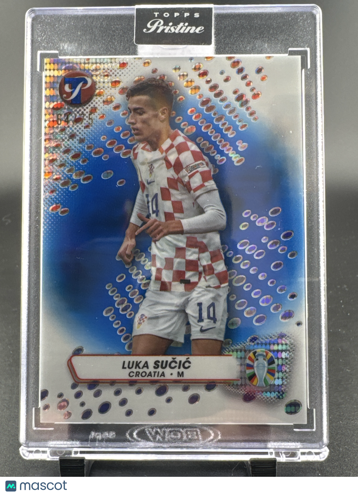 2023 Topps Pristine Road to UEFA Euro 2024 Luka Sučić #19 Blue