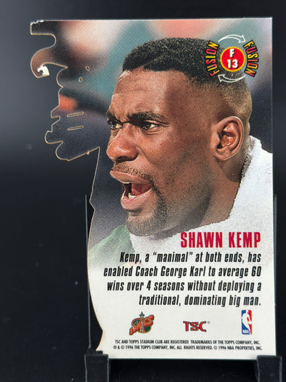 1996 Topps Stadium Club Fusion Shawn Kemp #F13