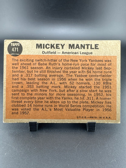 1962 Topps Mickey Mantle #471