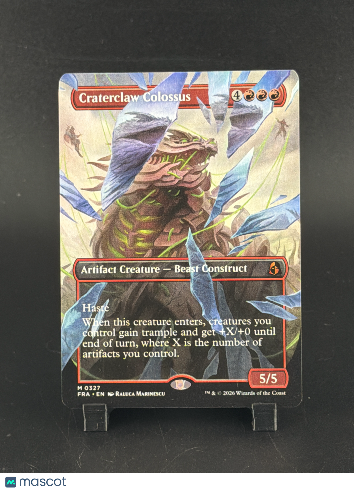 Battle for Baldur's Gate Craterclaw Colossus Extended Art Full Art Borderless