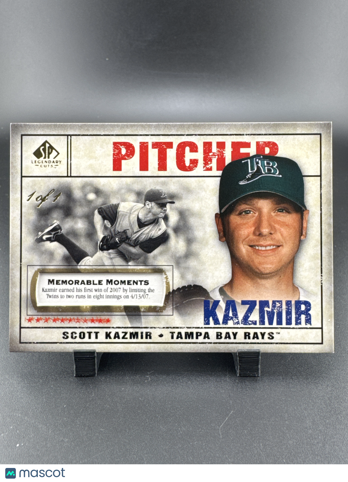 2008 Upper Deck SP Legendary Cuts Scott Kazmir #68
