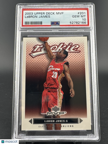 2003 Upper Deck MVP LeBron James #201 PSA 10