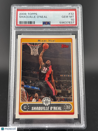 2006 Topps Shaquille O'Neal #32 PSA 10