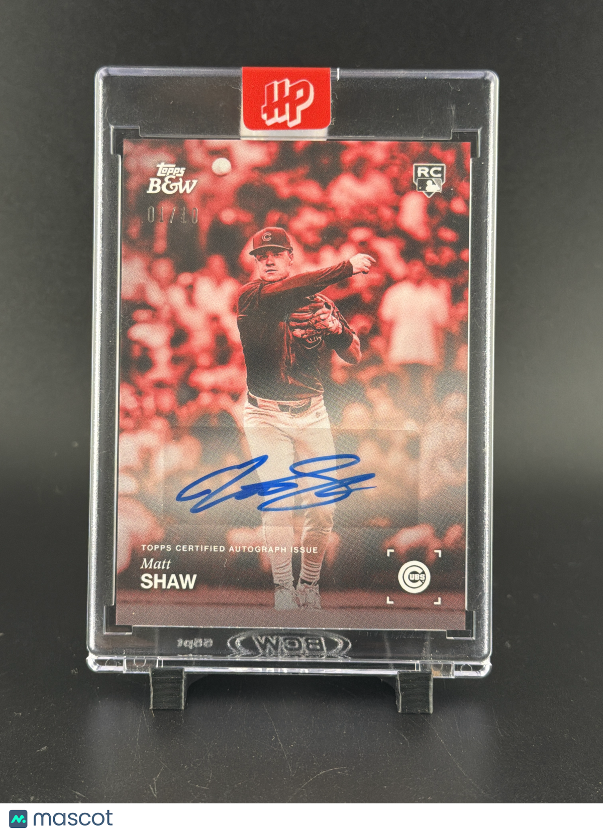 2025 Topps Black & White Baseball Matt Shaw #047-A /10 RC