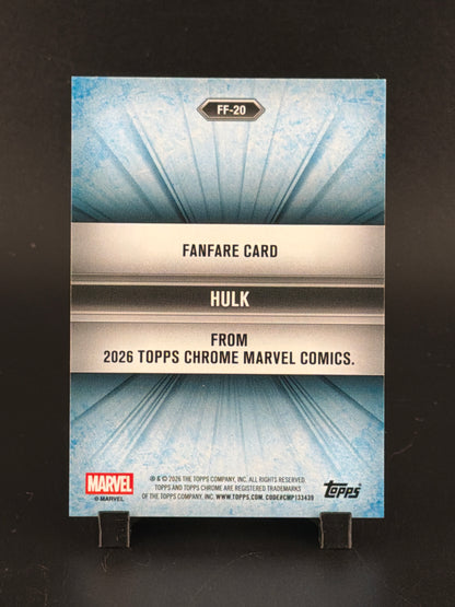 2026 Topps Chrome Marvel  Hulk Comics Insert #FF-20