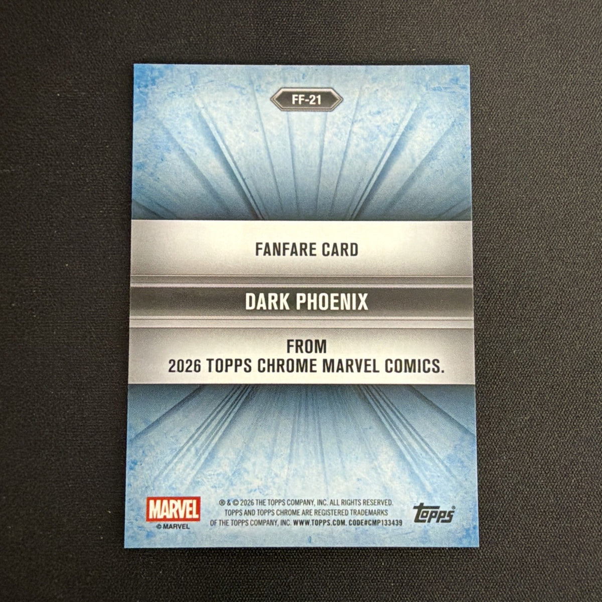 2026 Topps Chrome Marvel Comics Fanfare Insert Dark Phoenix Non-Sport #FF-21
