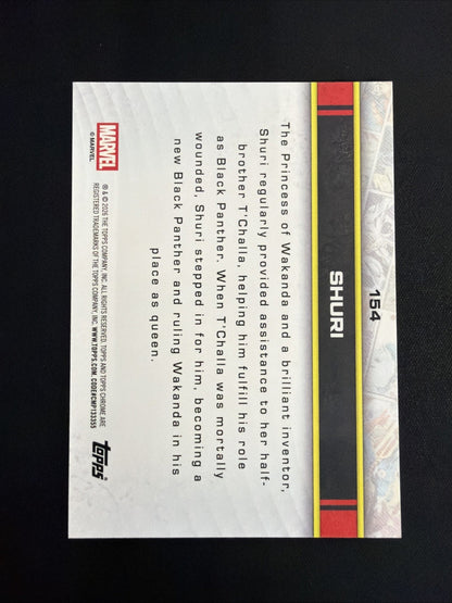 2026 Topps Chrome Shuri True Red 3/5 Marvel #154