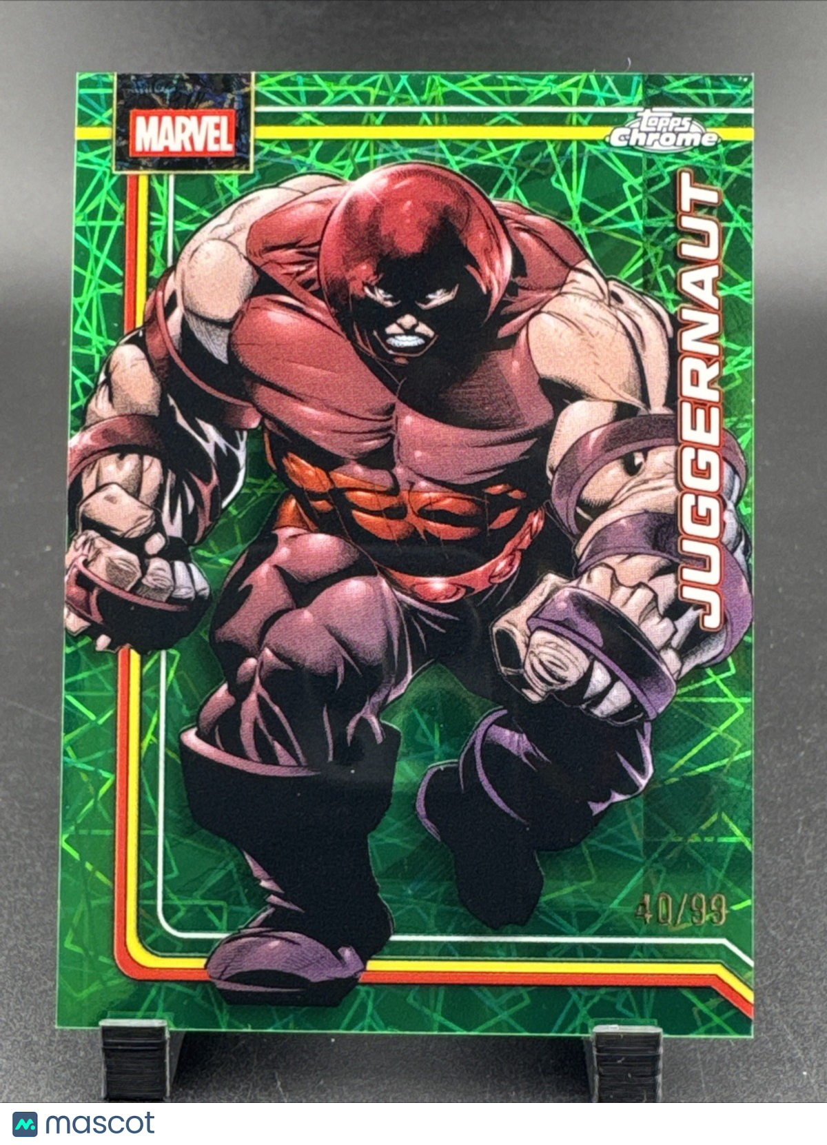 2026 Topps Chrome Marvel X-Men Juggernaut #062 Green Parallel 55/99