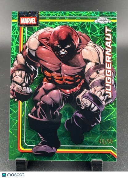 2026 Topps Chrome Marvel X-Men Juggernaut #062 Green Parallel 55/99