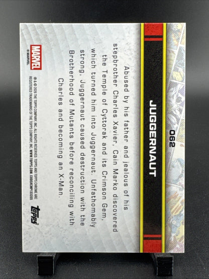 2026 Topps Chrome Marvel X-Men Juggernaut #062 Green Parallel 55/99