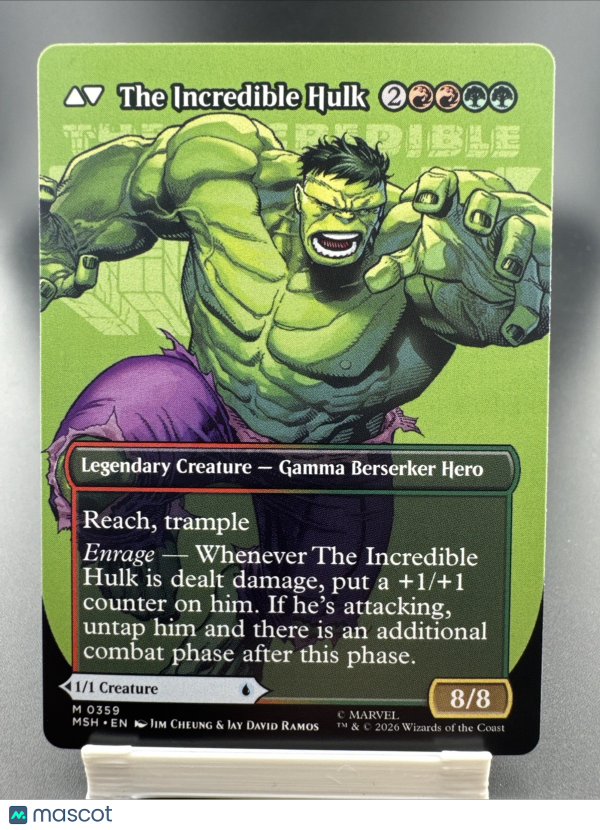 2026 MTG Marvel Superheroes Borderless NP #359 The Incredible Hulk Bruce Banner