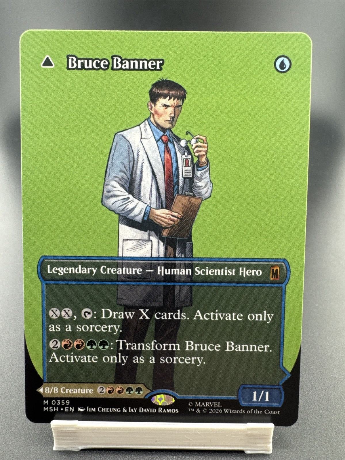 2026 MTG Marvel Superheroes Borderless NP #359 The Incredible Hulk Bruce Banner
