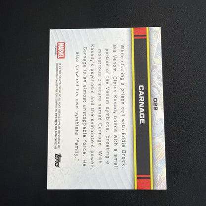2026 Topps Chrome Marvel Comics Carnage X-Fractor Refractor Mega Box #022