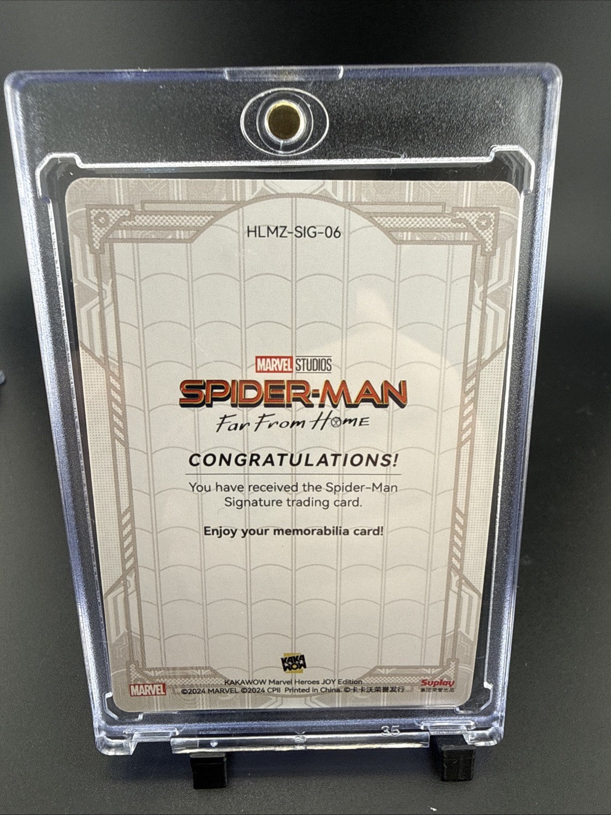 2024 Kakawow Marvel Spider-man Ultra Rare Famille Red Auto #06 Signature Card