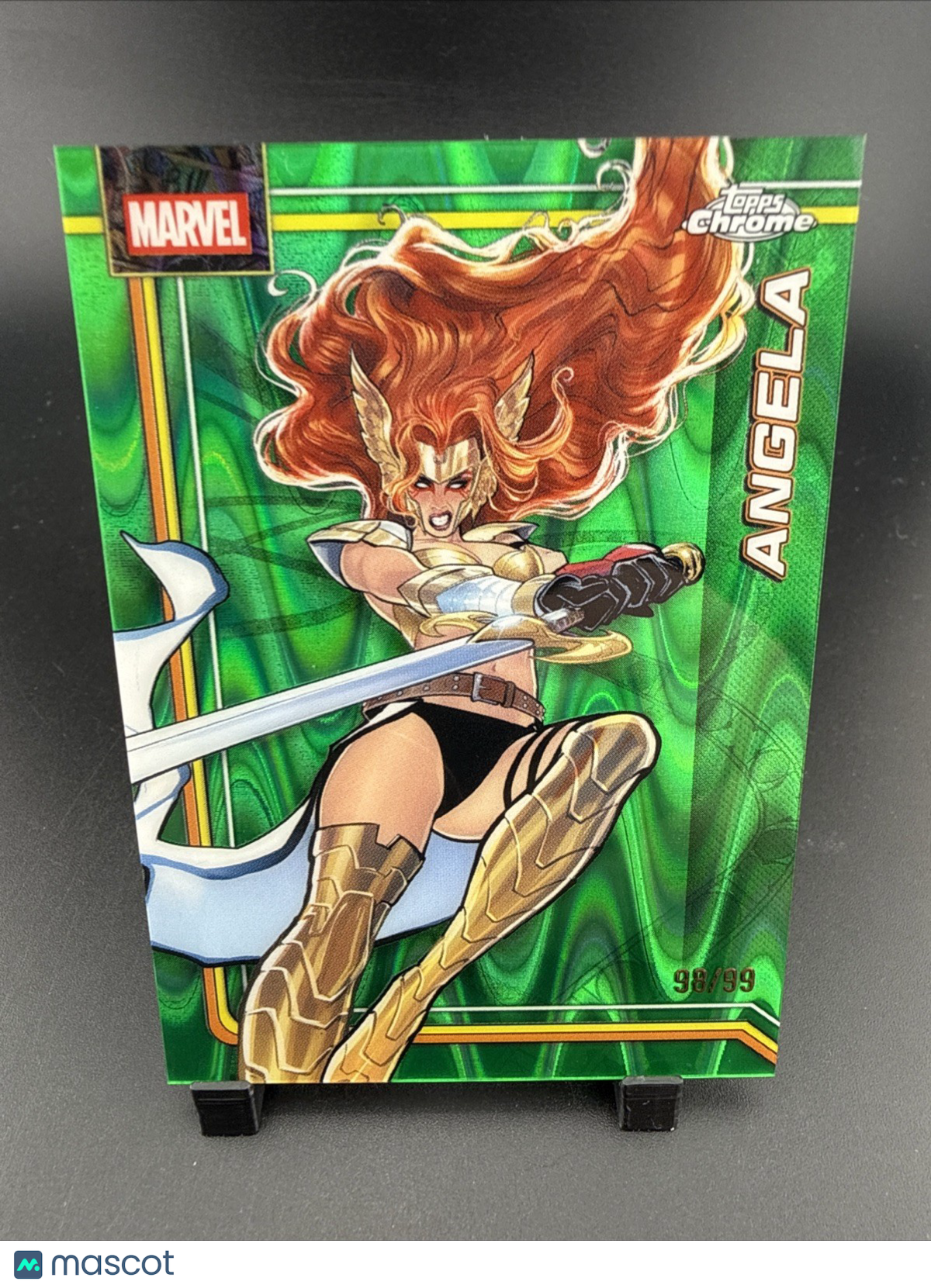 2026 Topps Chrome Marvel - Angela Green Raywave /99