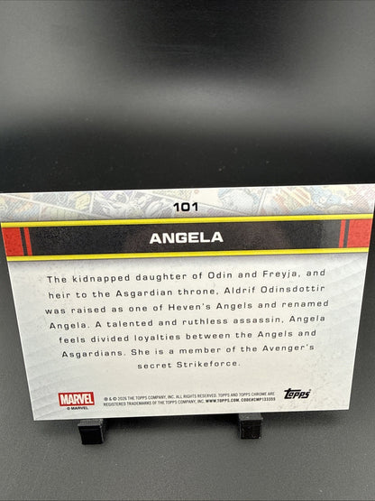 2026 Topps Chrome Marvel - Angela Green Raywave /99