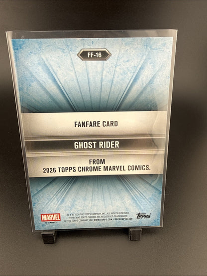 Topps 2026 Topps Chrome Marvel Comics Fanfare Insert FF-16 Ghost Rider