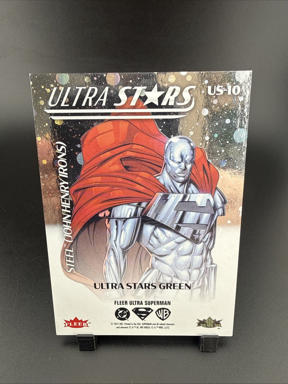 2025 Fleer Ultra Superman Ultra Stars Green US-10 Steel John Henry Irons
