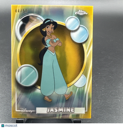 2026 Topps Chrome Sapphire Disney Jasmine Gold /50