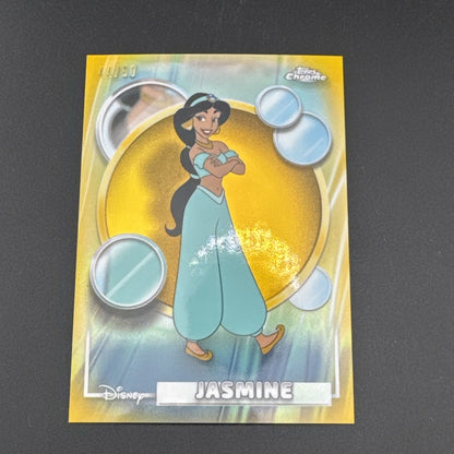2026 Topps Chrome Sapphire Disney Jasmine Gold /50