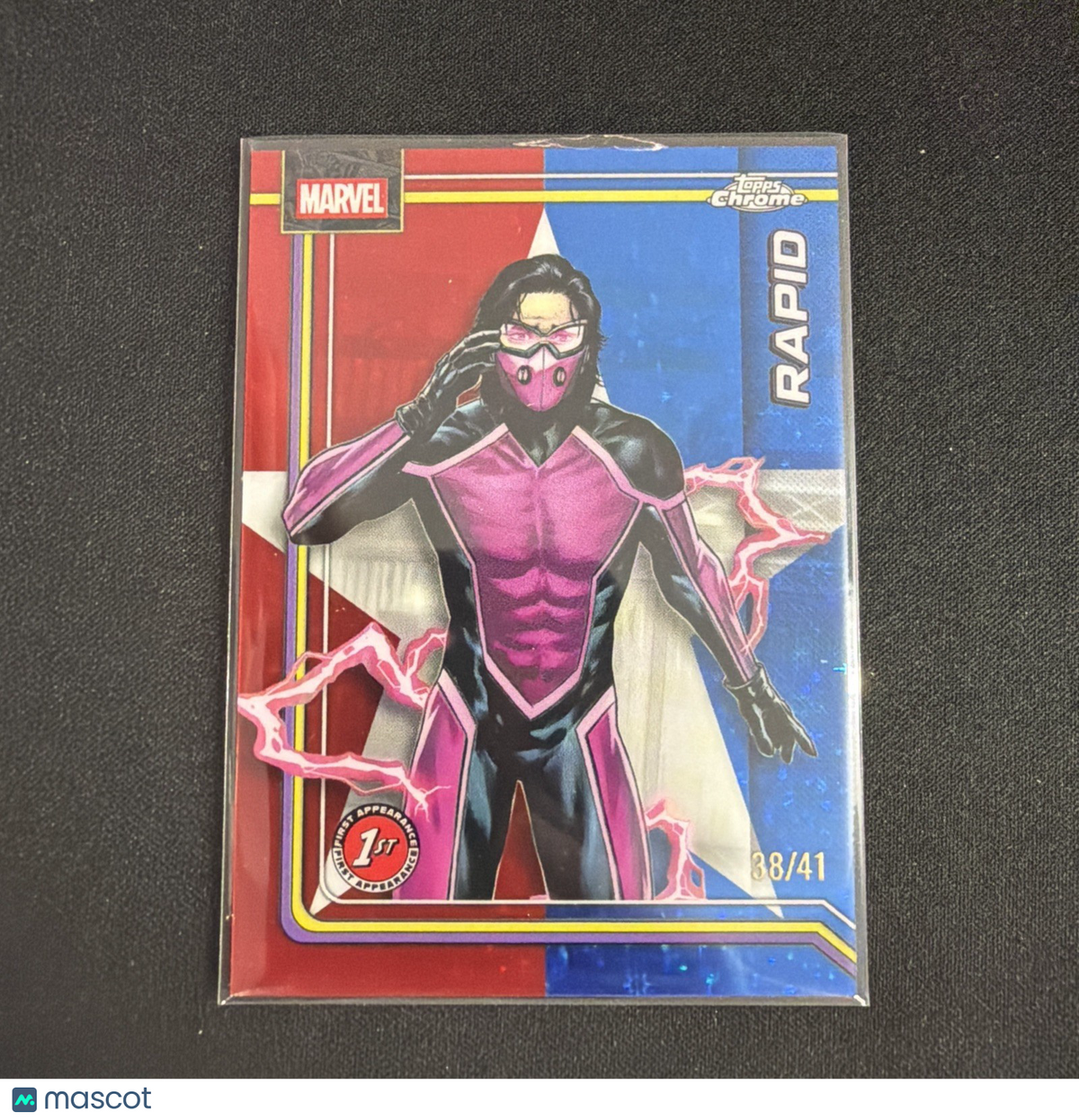 2026 Topps Chrome Marvel Rapid #143 Captain America Star Refractor 29/41