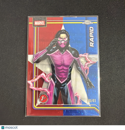 2026 Topps Chrome Marvel Rapid #143 Captain America Star Refractor 29/41